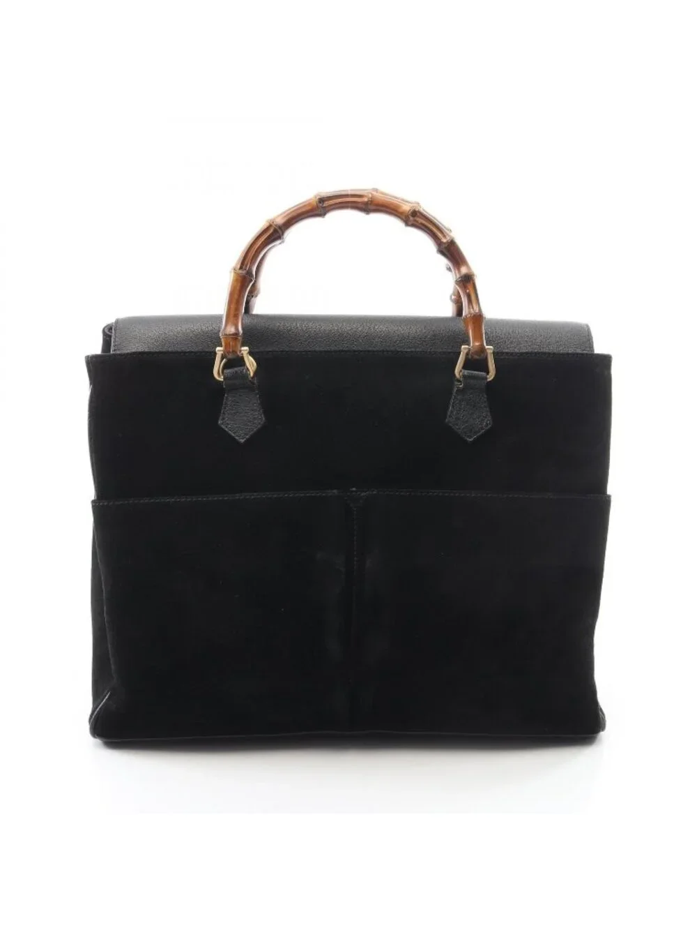 Gucci Bamboo 2-Way 002 125 Black Leather Shoulder